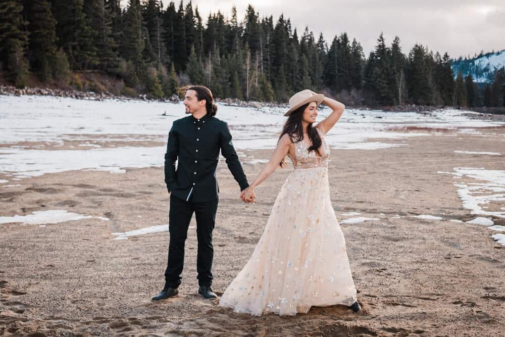 lake cle elum adventure elopement photoshoot